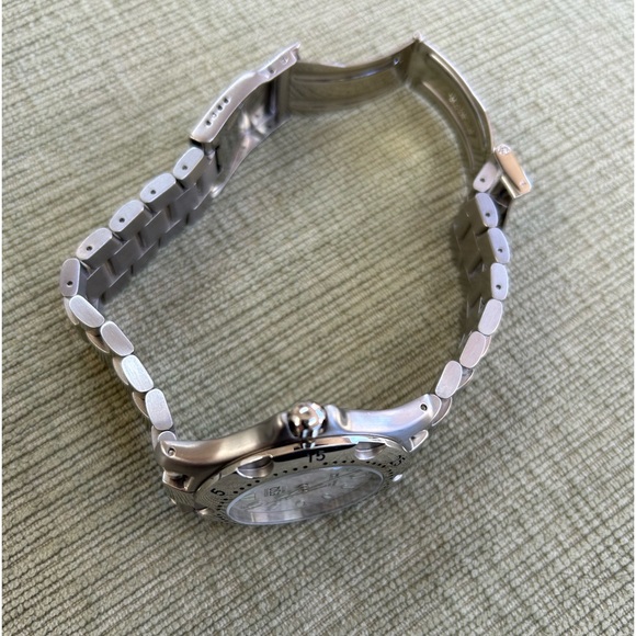 VINTAGE ESQUIRE ESQ MEN’S WATCH ALL SILVER - Picture 6 of 8